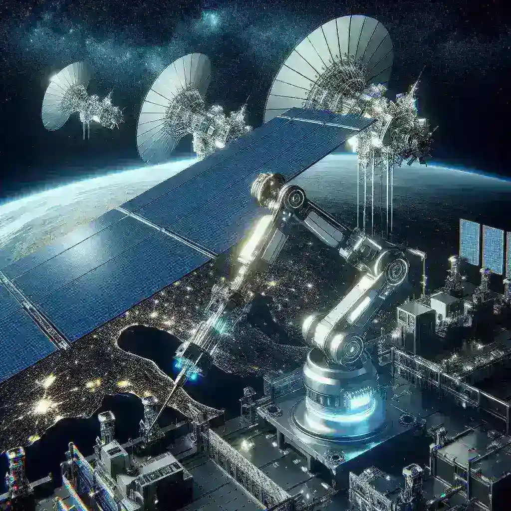 AI Powered Robotic Construction of Orbital Solar Reflectors for Climate Control